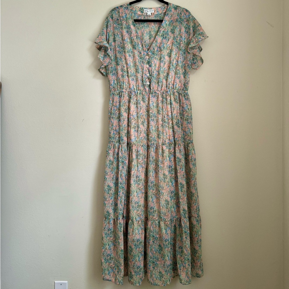 Multicolored Maxi Dress